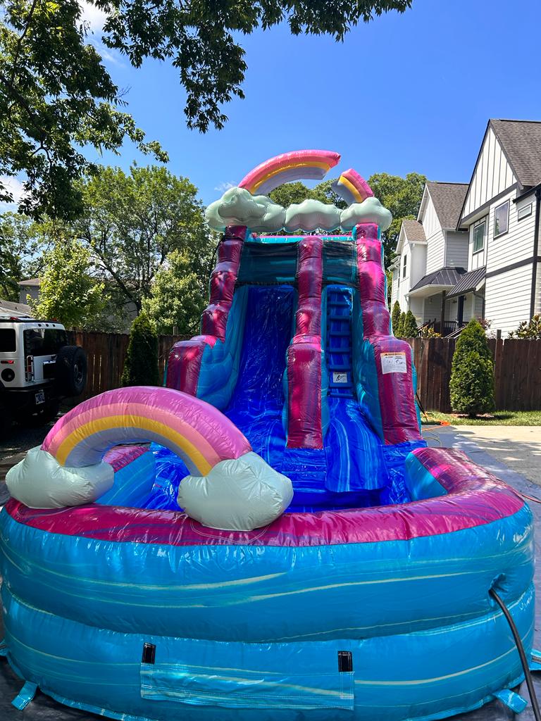 Rainbow Water Slide